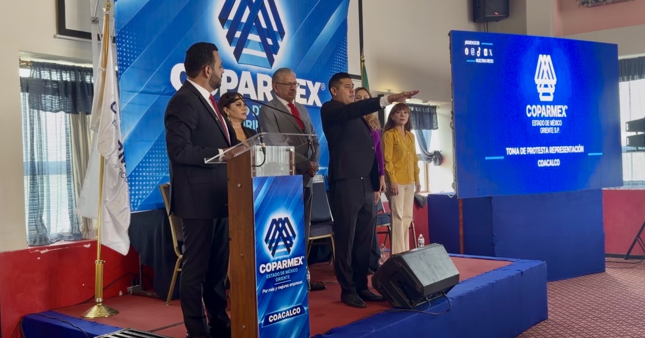 PATRICK MEJÍA ASUME COPARMEX COACALCO; IMPULSARÁ INVERSIÓN Y DESARROLLO EMPRESARIAL