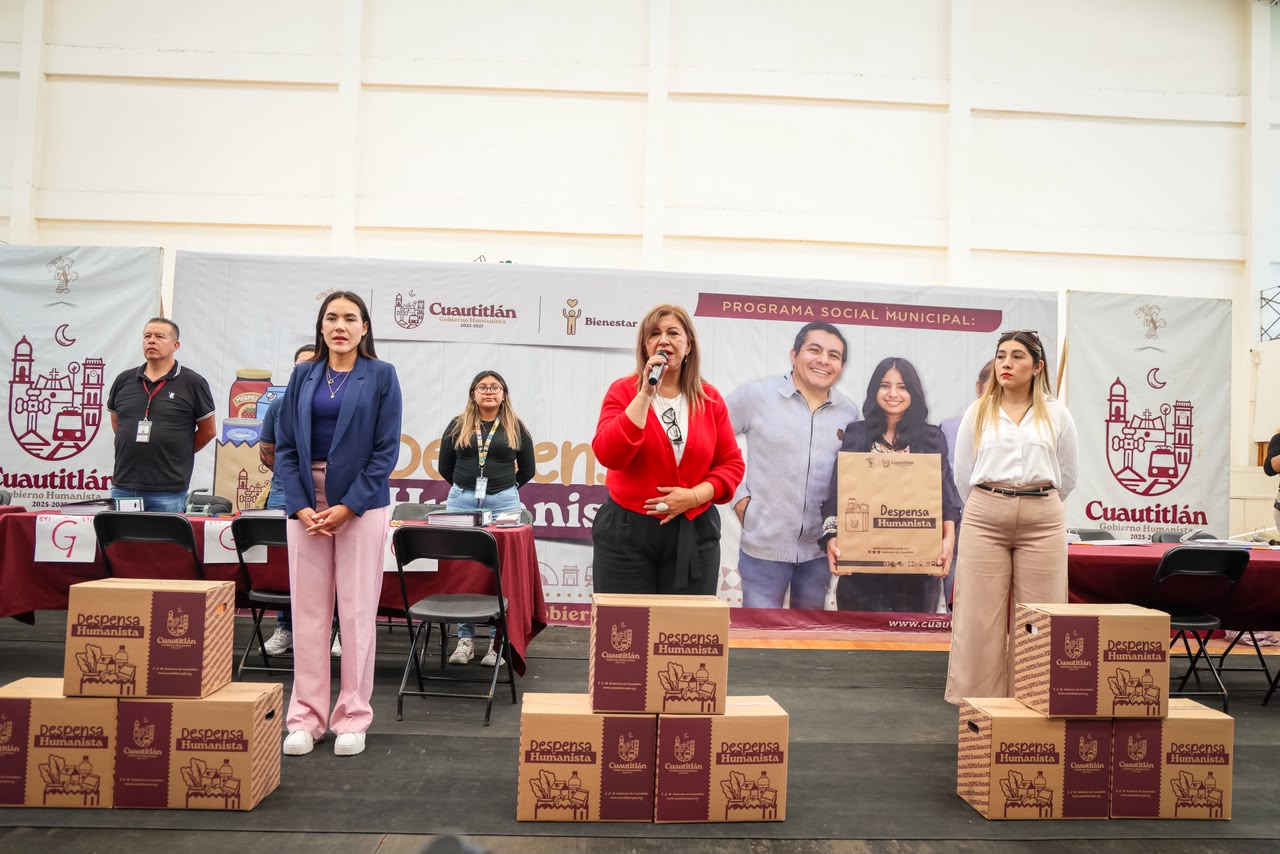 CUAUTITLÁN AVANZA EN LA ENTREGA DE DESPENSAS HUMANISTAS; BENEFICIARÁ A 3 MIL FAMILIAS