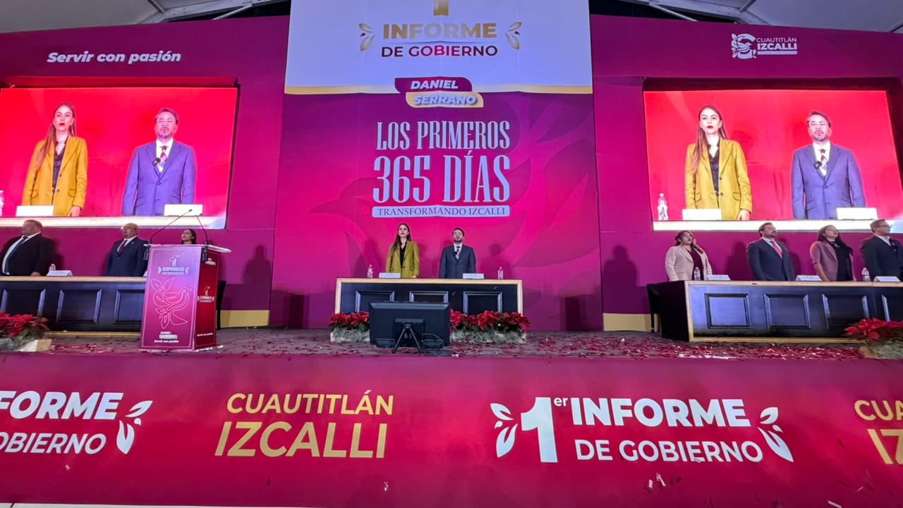 DANIEL SERRANO RINDE SU PRIMER INFORME DE GOBIERNO EN CUAUTITLÁN IZCALLI